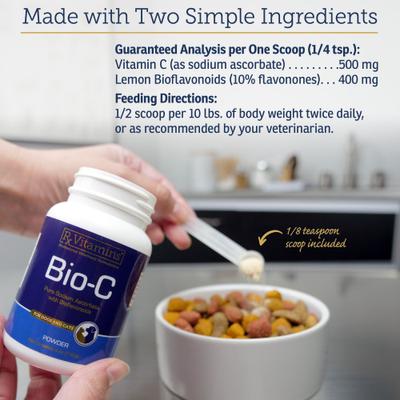 Bio-C Powder Immune Supplement for Cats & Dogs, 4-oz bottle
