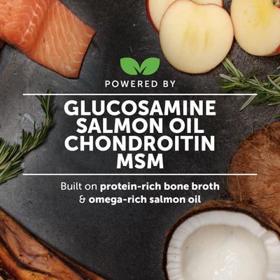 Glucosamine + Salmon Oil Turkey Flavored Joint Support Liquid Supplement for Dogs, 12-fl oz bottle