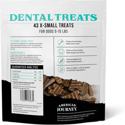 Grain-Free Extra-Small Dental Dog Treats Mint Flavor, 43 count