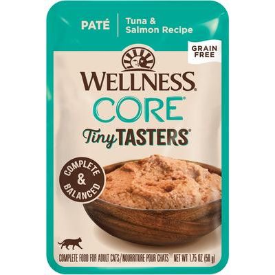 CORE Tiny Tasters - Alimento para gatos sin cereales con paté de pollo y ternera, 1,75 oz (paquete de 12)