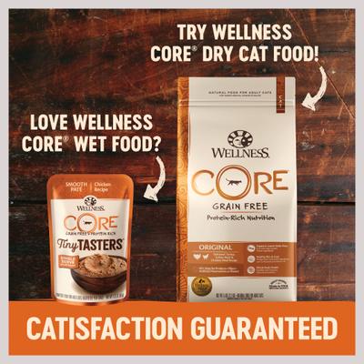 CORE Tiny Tasters Tuna & Salmon Pate Grain-Free Cat Food Pouches, 1.75-oz, pack of 12