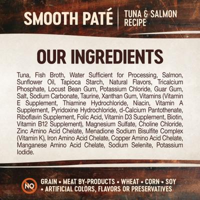 CORE Tiny Tasters - Paté de atún y salmón, alimento para gatos sin cereales, 1.75 oz (paquete de 12)