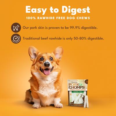 Baked Pork Strips Dog Treats, 10-oz bag