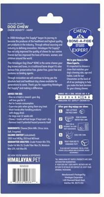 Golosina de hueso de queso del Himalaya para perros, tamaño mediano