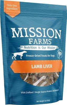 Lamb Liver Adult Freeze-Dried Dog Treats, 3-oz bag