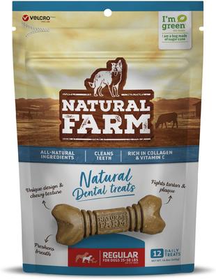 Golosinas dentales naturales para perros, 11 unidades