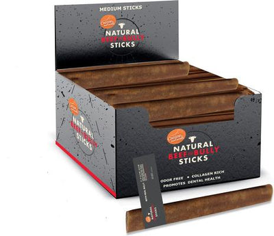 Beef & Bully Sticks, Medium, 48 Count