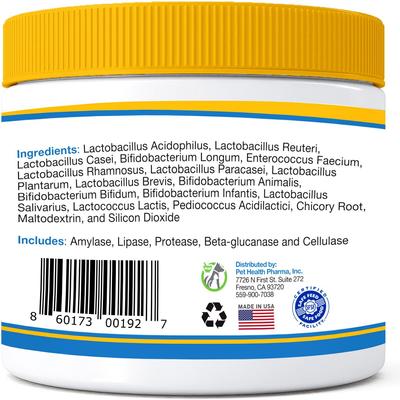 Probiotics Advanced Max-Strength Cat & Dog Digestive Supplement, 7.4-oz bag