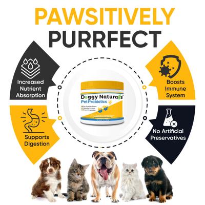 Probiotics Advanced Max-Strength Cat & Dog Digestive Supplement, 7.4-oz bag