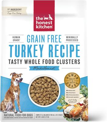 Paquete: Alimento seco para perros The Honest Kitchen de pavo y res en raciones integrales
