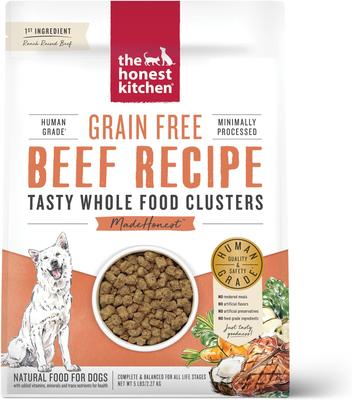 Paquete: Alimento seco para perros The Honest Kitchen de pavo y res en raciones integrales