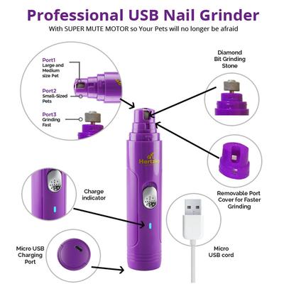 Electronic Dog & Cat Nail Grinder with USB Charger