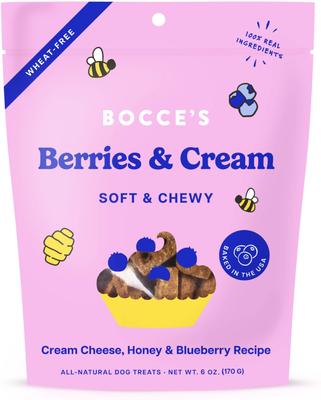 Berries & Cream Soft & Chewy Dog Treats, 6-oz bag