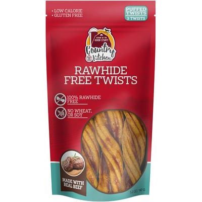 Golosinas masticables para perros con sabor a carne de res sin cuero crudo, 3 unidades