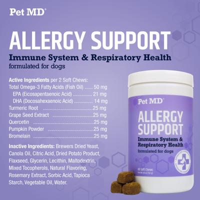 Allergy Support Dog Supplement, 60 count