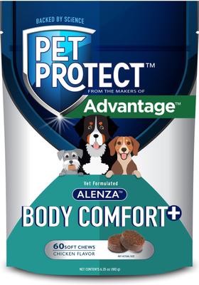 Alenza Body Comfort+ Chicken Flavored Soft Chew Supplement for Active & Aging Dogs, 60 count