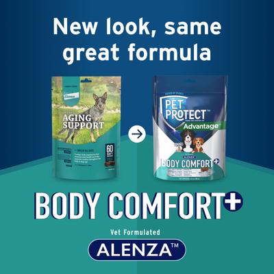Alenza Body Comfort+ Chicken Flavored Soft Chew Supplement for Active & Aging Dogs, 60 count