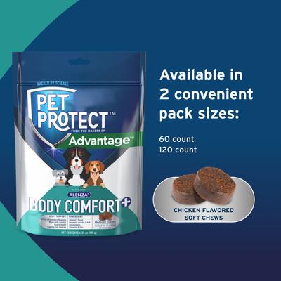 Alenza Body Comfort+ Chicken Flavored Soft Chew Supplement for Active & Aging Dogs, 60 count