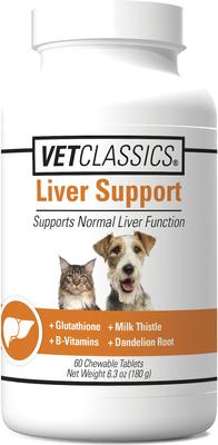 Liver Support Chewable Tablets Dog & Cat Supplement, 60 count