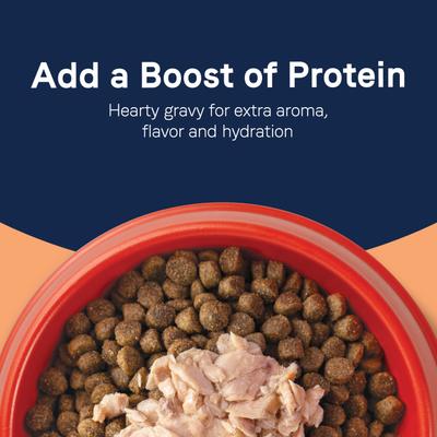 Pure Protein Wild-Caught Salmon Recipe in Gravy Grain-Free Wet Dog Food Topper, 3-oz pouch, case of 12