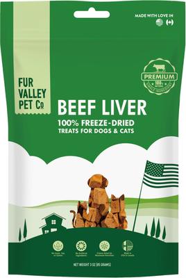 Beef Liver Grain-Free Freeze-Dried Dog Treats, 3-oz bag