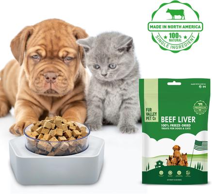 Beef Liver Grain-Free Freeze-Dried Dog Treats, 3-oz bag