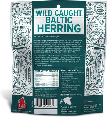Premio de arenque del Báltico para perros y gatos, bolsa de 3 oz