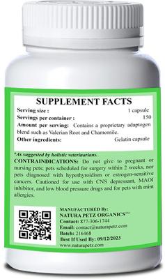 SERENITY ZEN - Anxiety, Stress, Relaxation & Multi-Systems Calming Support* Cat Supplement, 150 count