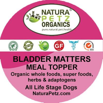 BLADDER MATTERS MAX MEAL TOPPER Bladder Control & Leakage Support* Dog Supplement, 4-oz jar