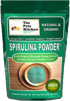 Spirulina Omega 3 & 6 Lymphatic, Weight & Probiotic Immune Support Dog & Cat Supplement, 8-oz jar