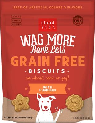 Wag More Bark Less Grain-Free Assorted Flavors Crunchy Dog Treats, 2.5-lb bag
