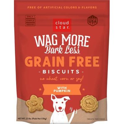 Wag More Bark Less Grain-Free Assorted Flavors Crunchy Dog Treats, 14-oz box