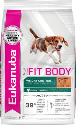 Fit Body Weight Control Medium Breed Dry Dog Food, 28-lb bag