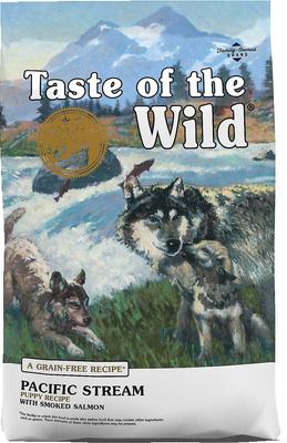 Bundle: Taste of the Wild Pacific Stream Puppy Formula Grain-Free Dry + Canned Dog Food