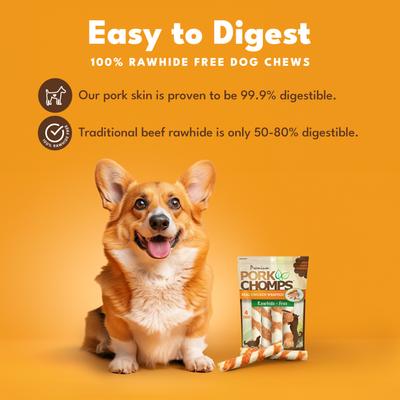 Real Chicken Wrapped Twists Dog Treats, Large, 4 count