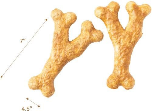 Nothin' To Hide 7-inch Ultra Wishbone Chicken Flavor Dog Chews, 2 count