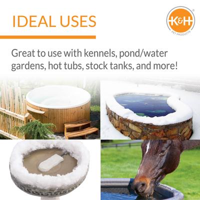 Thermo-Hose Heated Rubber Water Hose, 20-ft