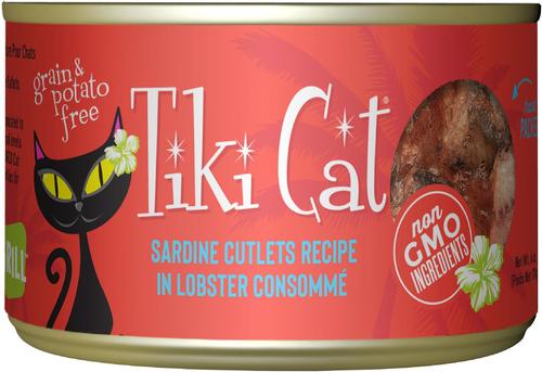 Grill Sardine Cutlets in Lobster Consomme Grain-Free Canned Cat Food, 6-oz, case of 8