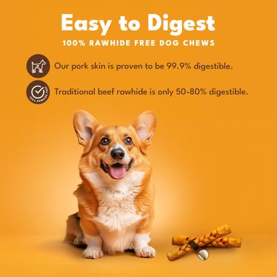 Roasted Braid Dog Treat, 10-in