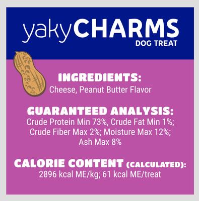yaky CHARMS Peanut Butter Dog Treats, 12 count