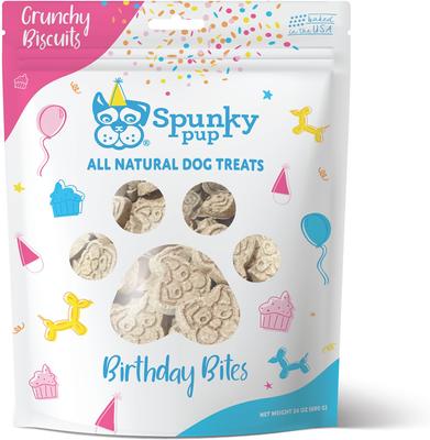 Birthday Bites Peanut Butter Biscuits Crunchy Dog Treats, 24-oz bag