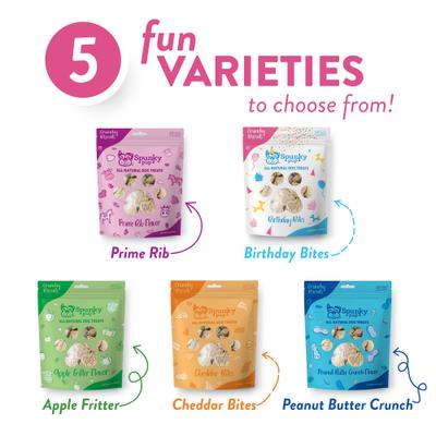 Birthday Bites Peanut Butter Biscuits Crunchy Dog Treats, 24-oz bag