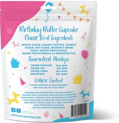 Birthday Bites Peanut Butter Biscuits Crunchy Dog Treats, 24-oz bag