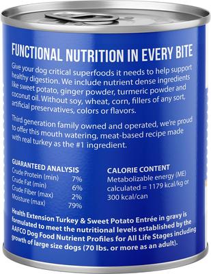 Digestive Support Turkey & Sweet Potato Entrée in Gravy Dog Food, 9-oz can, case of 12