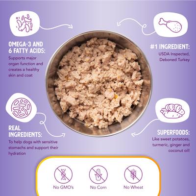 Digestive Support Turkey & Sweet Potato Entrée in Gravy Dog Food, 9-oz can, case of 12