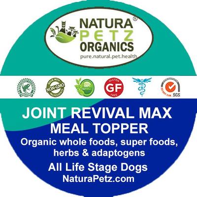 JOINT REVIVAL MAX MASTER BLEND MEAL TOPPER* Neuro Muscular Hip & Joint Support* Dog Supplement, 4-oz jar