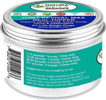 JOINT REVIVAL MAX MASTER BLEND MEAL TOPPER* Neuro Muscular Hip & Joint Support* Dog Supplement, 4-oz jar