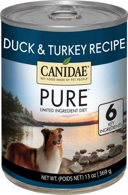 Bundle: CANIDAE PURE Limited Ingredient Duck & Turkey Recipe + Lamb Recipe Canned Dog Food