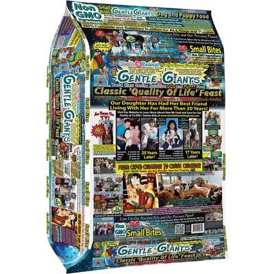 Alimento seco natural para perros y cachorros con bocado pequeño de pollo sin OMG, bolsa de 24 lb