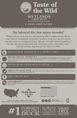 Bundle: Taste of the Wild Wetlands Grain-Free Dry + Canned Dog Food